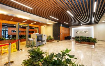 Levent Kiralık Ofis Metrocity 22.Kat Deniz Manzaralı 207m2 Dekorasyonlu Ofis;