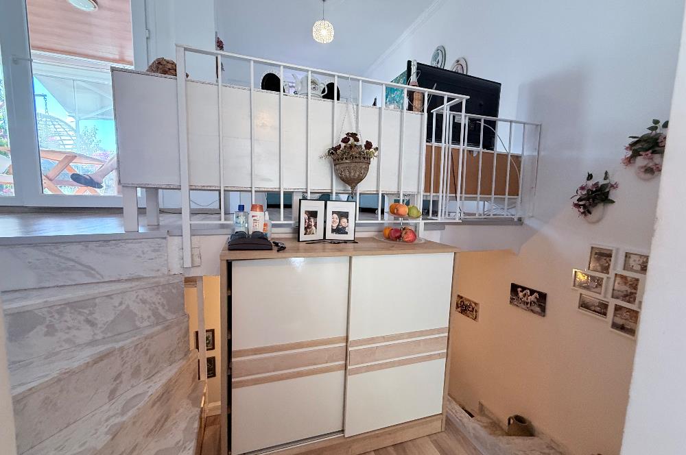 Bodrum günbatımı sitesinde deniz manzaralı dubleks