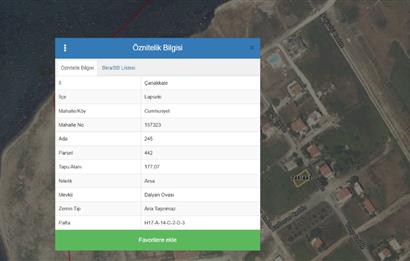 ÇANAKKALE LAPSEKİ DALYAN'DA KÖPRÜYE YAKIN SATILIK ARSA