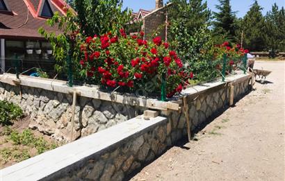 Elmadağ Kayak Merkezi - Güvenlikli Sitede İskanlı Eşyalı Taş Ev