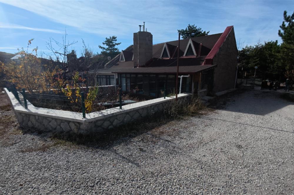 Elmadağ Kayak Merkezi - Güvenlikli Sitede İskanlı Eşyalı Taş Ev