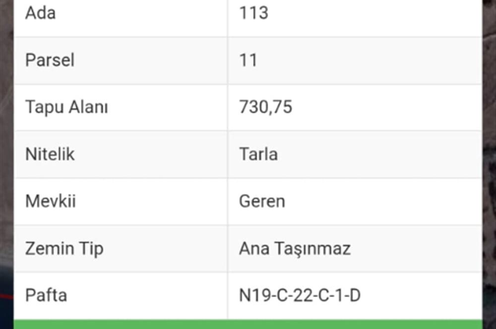 ÇÖKERTME 'DE DENİZE SIFIR TEK TAPU 730 M2