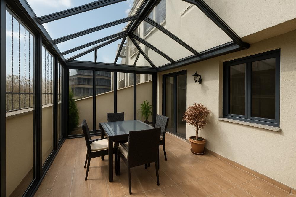 C21'DEN KAPATILABİLR KIŞ BAHÇELİ,GENİŞ KULLANIMLI 2+1 BAHÇE KATI