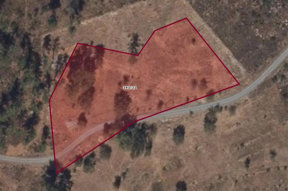 Bodrum Mazı deniz manzaralı, icerisinde kayıtlı ev bulunan satılık tarla