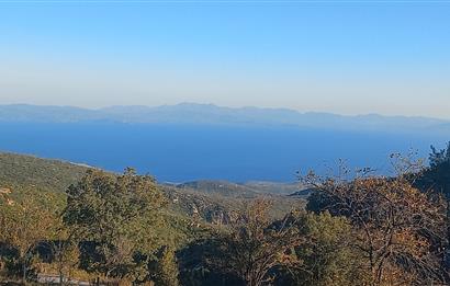 Bodrum Mazı deniz manzaralı, icerisinde kayıtlı ev bulunan satılık tarla
