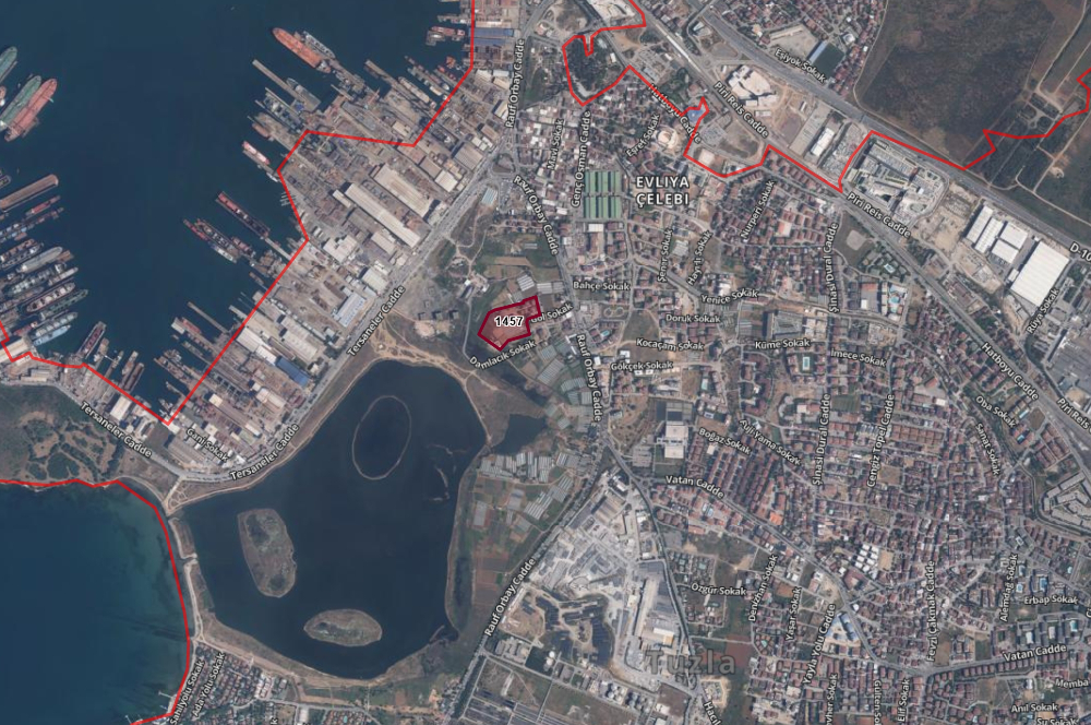 TUZLA TERSANELER BÖLGESİNDE ABDUŞ GÖLÜNE KOMŞU SATILIK ARSA