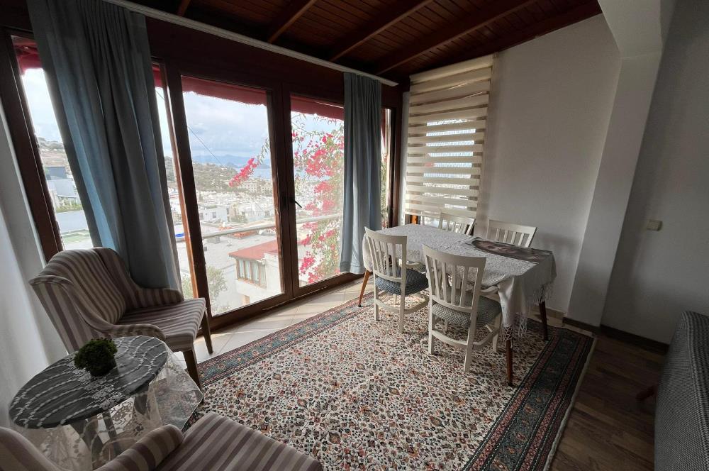 Turgutreis Karabağ'da Kiralık Deniz Manzaralı Daire