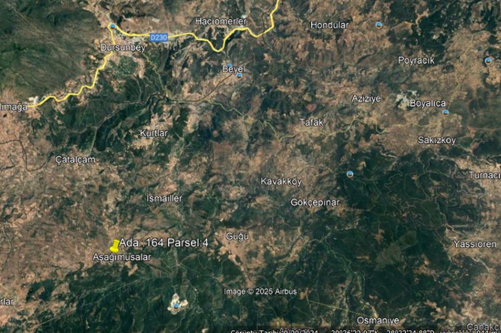 BALIKESİR-DURSUNBEYDE AŞAĞIMUSALAR' DA SATILIK ARSA