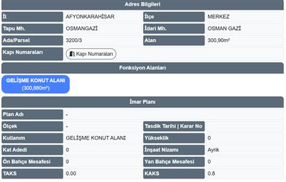 CENTURY21 PLUS GAYRİMENKULDEN OSMANGAZİ MAHALLESİNDE İMARLI ARSA