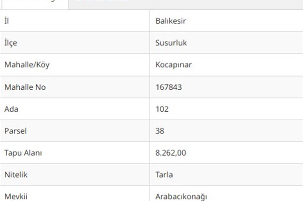 BASKİ BİNASINA SINIR SATILIK ÇAM FISTIĞI EKİLİ TARLA