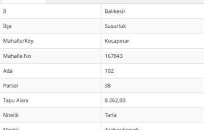 BASKİ BİNASINA SINIR SATILIK ÇAM FISTIĞI EKİLİ TARLA
