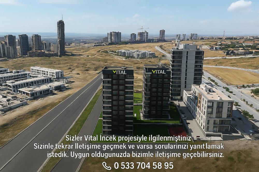 BEYTEPE VİTAL İNCEK PROJESİ SATILIK ARAKAT 4+1 SIFIR DAİRE