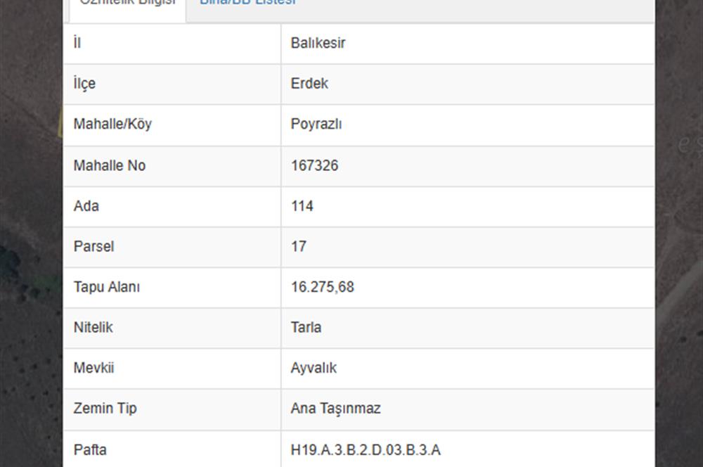 C21 Cius;Balıkesir Erdek Poyrazlıda