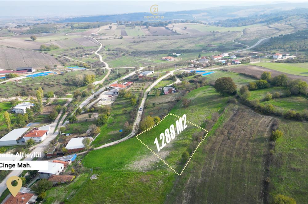 C21 BAL'DAN BALIKESİR CİNGE MH// ALT YAPISI OLAN// 1288 M² ARSA