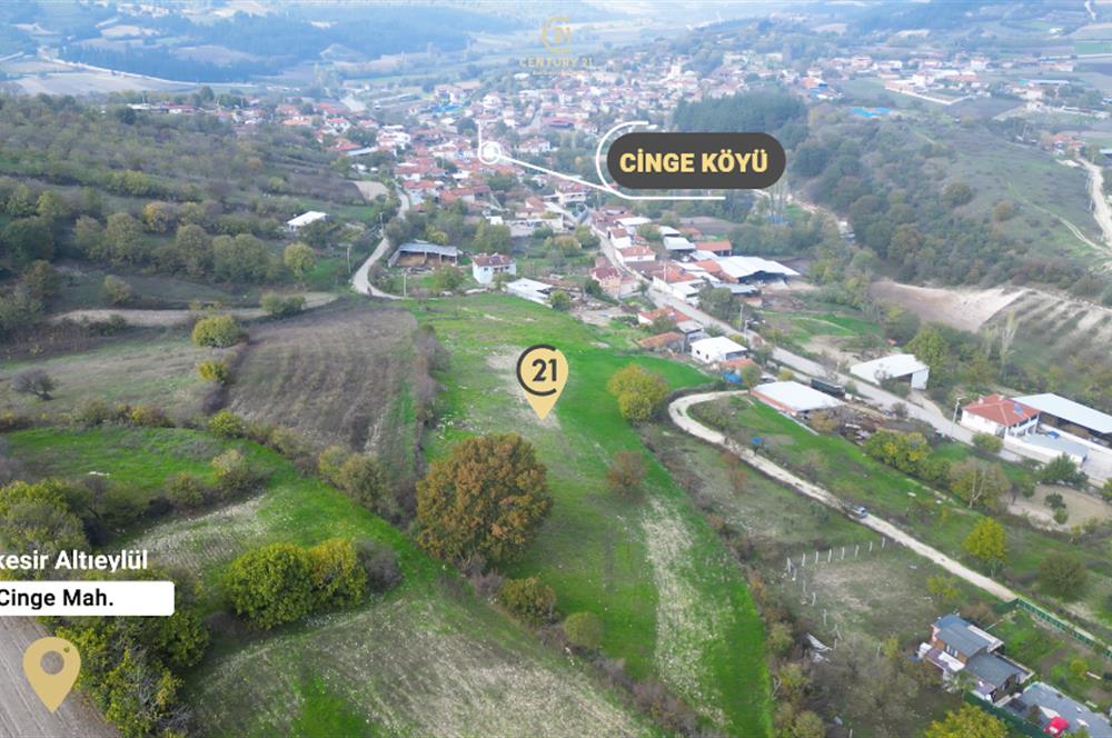 C21 BAL'DAN BALIKESİR CİNGE MH// ALT YAPISI OLAN// 1288 M² ARSA