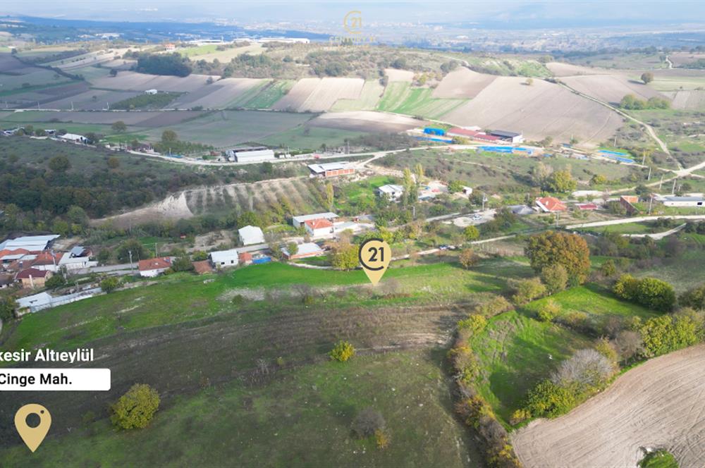 C21 BAL'DAN BALIKESİR CİNGE MH// ALT YAPISI OLAN// 1288 M² ARSA