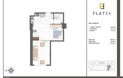 C21 NEXARDAN BASINEKSPRES FLAT 24 7. KAT 1.5+0 KİRALIK STÜDYO