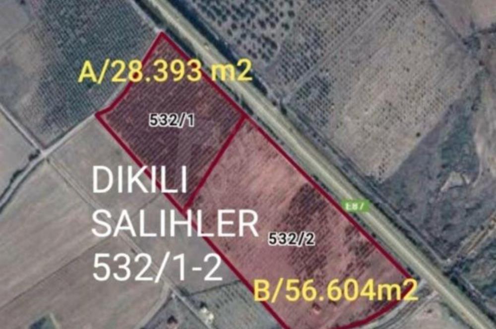 Dikili Salihler Çanakkale Yolu üstü mükemmel konumda tarla