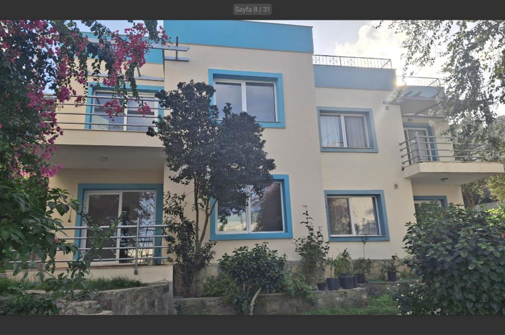 Bodrum Gümüşlük deniz manzaralı satılık villa