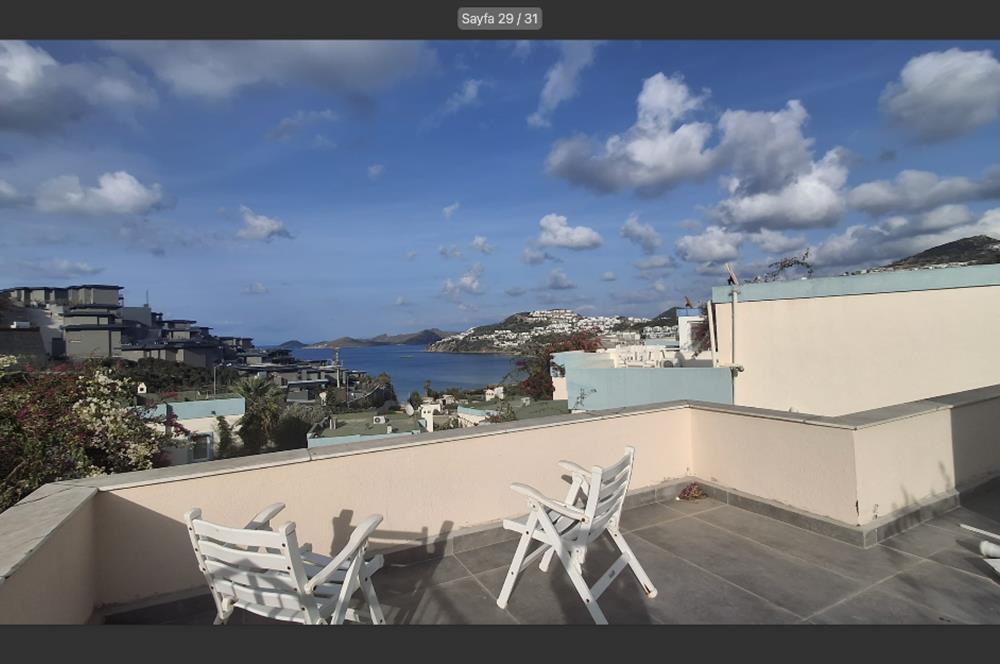 Bodrum Gümüşlük deniz manzaralı satılık villa