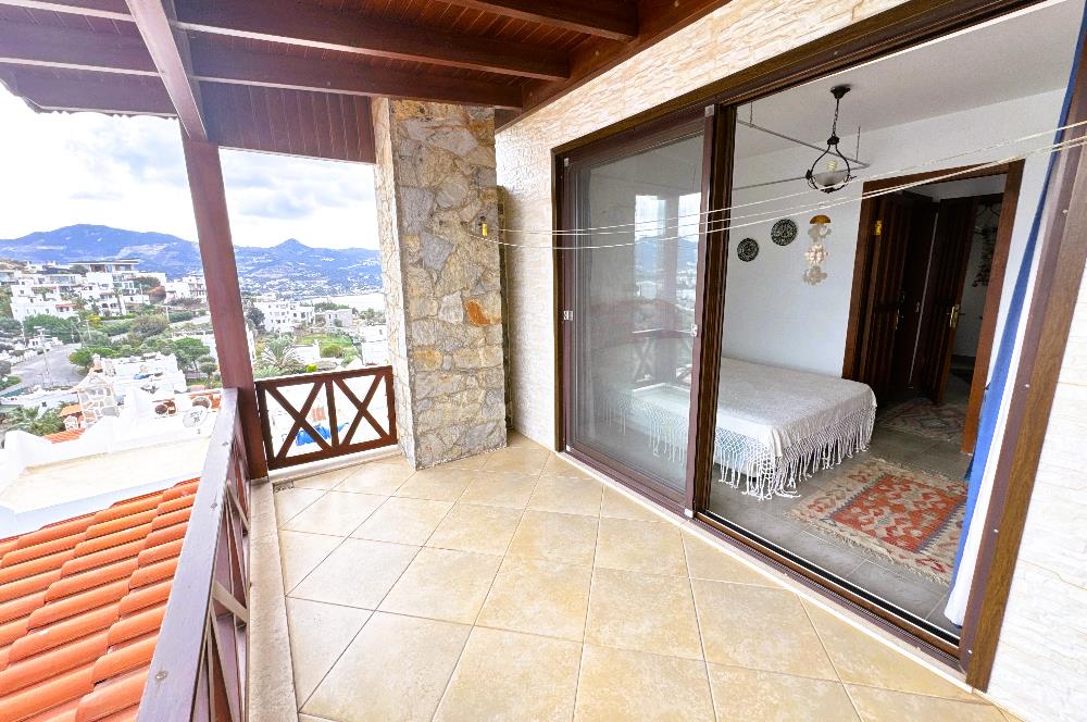 Yalıkavak Tilkicik Deniz Manzaralı Eşyalı Kiralık Dubleks Daire