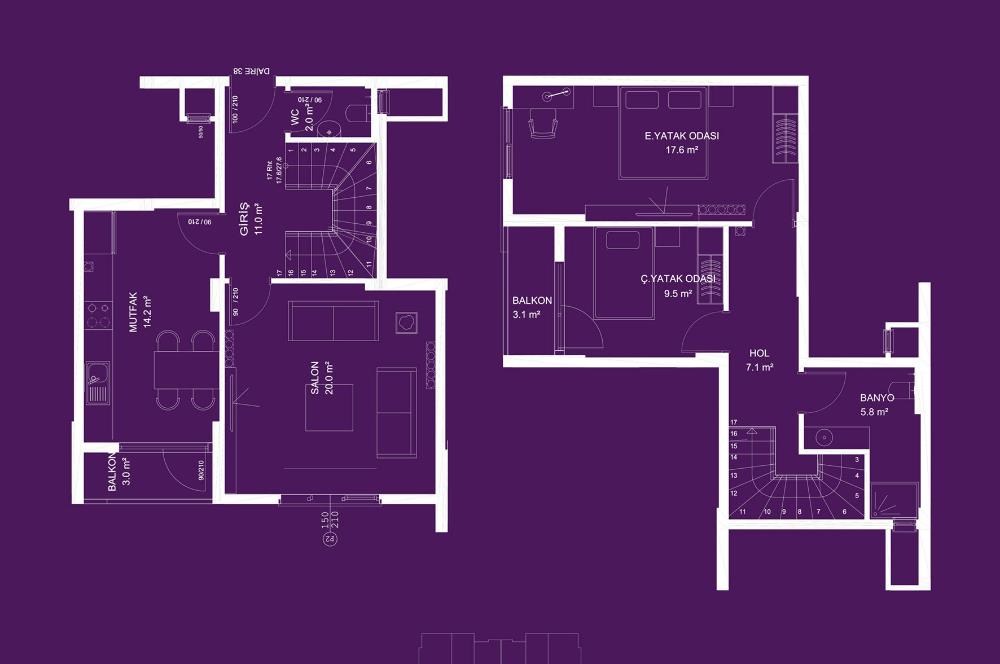 CENTURY 21 VİZYON'DAN TERRACE PARK SİTESİNDE 2+1 LÜKS KİRALIK DAİRE