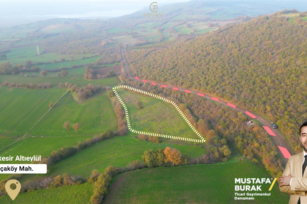 C21 BAL'DAN AKÇAKÖYDE//3750M2// YOLU AÇIK// SATILIK TARLA