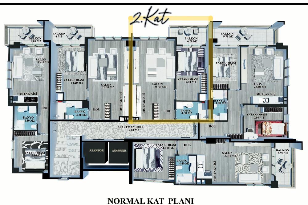 C21 BORAZANLAR MAHALLESİ SATILIK 1+1 DAİRE