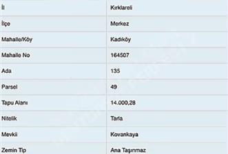 Kırklareli Merkez Üniversiteye yakın satılık tarla fırsat - 1 - 30247