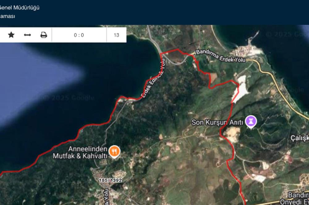 BANDIRMA'DA DENİZE YAKIN 244 m² ARSA C21BAL