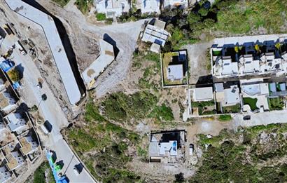 Milas Bogaziçi muhtesem deniz manzaralı satılık imarlı arsa