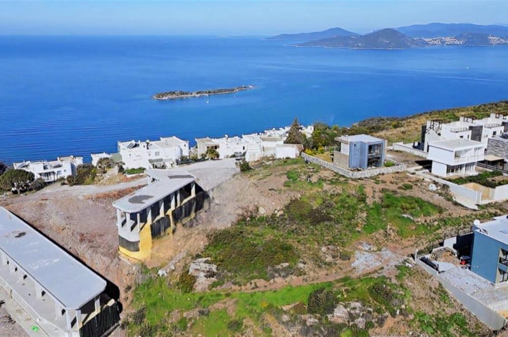 Milas Bogaziçi muhtesem deniz manzaralı satılık imarlı arsa