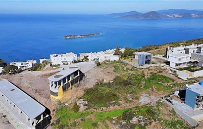Milas Bogaziçi muhtesem deniz manzaralı satılık imarlı arsa