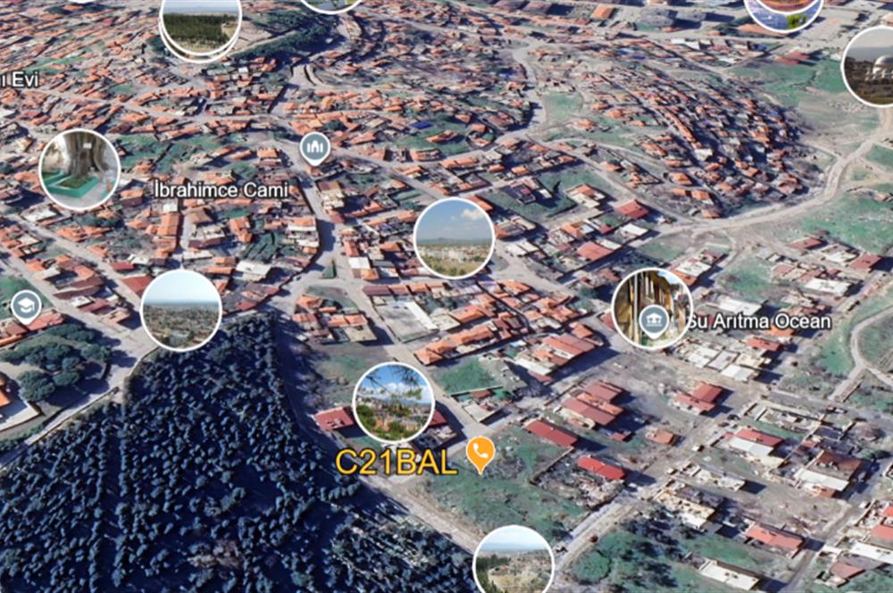 C21 BAL’DAN EDREMİT İBRAHİMCE’DE// YOLA YAKIN 199 m2 ARSA