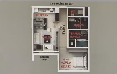 C21 ANKARA BEYPAZARI AKROPOL TERMAL KASABA SATILIK 1+1 DEVREMÜLK