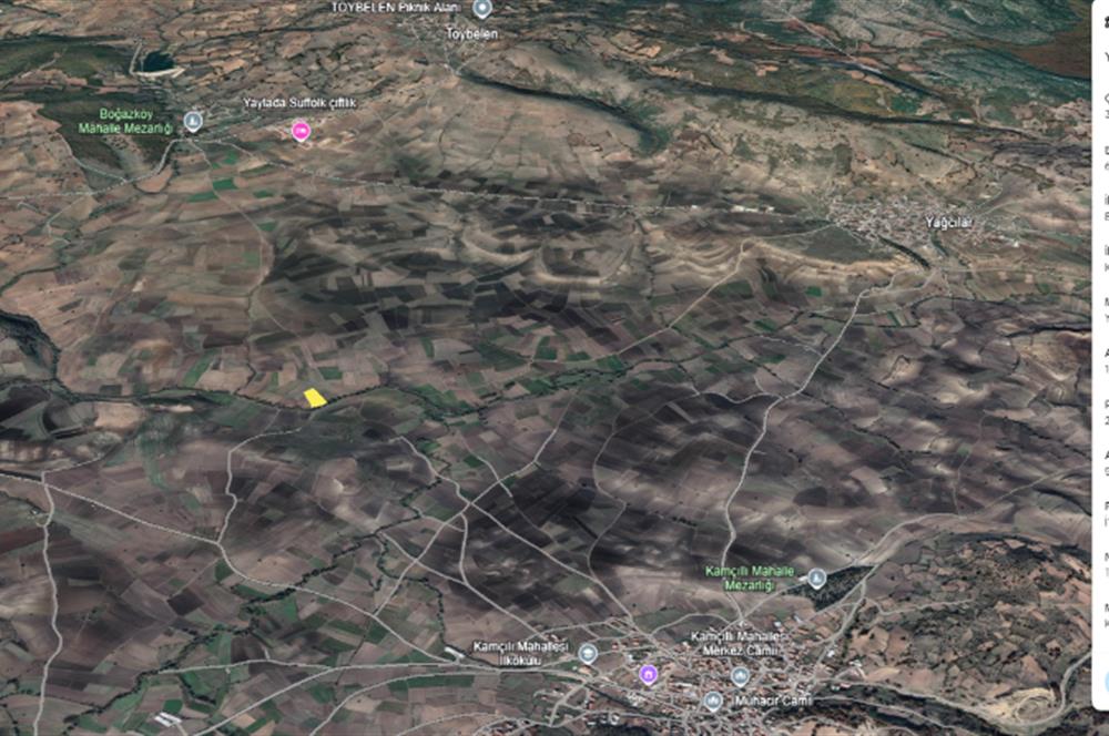 C21 LOCA'DAN SATILIK DERE KENARI SULANABİLİR 5700 M2 TARLA