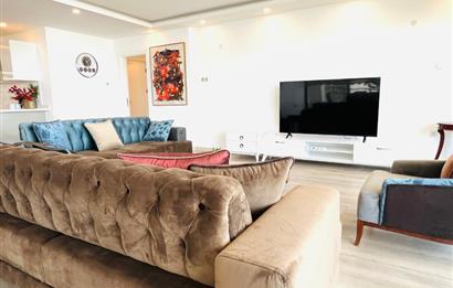 Akacan Elegance Sitesi Full Deniz ve Havuz Manzaralı 3+1 Lüks Eşyalı Kiralık Köşe Daire