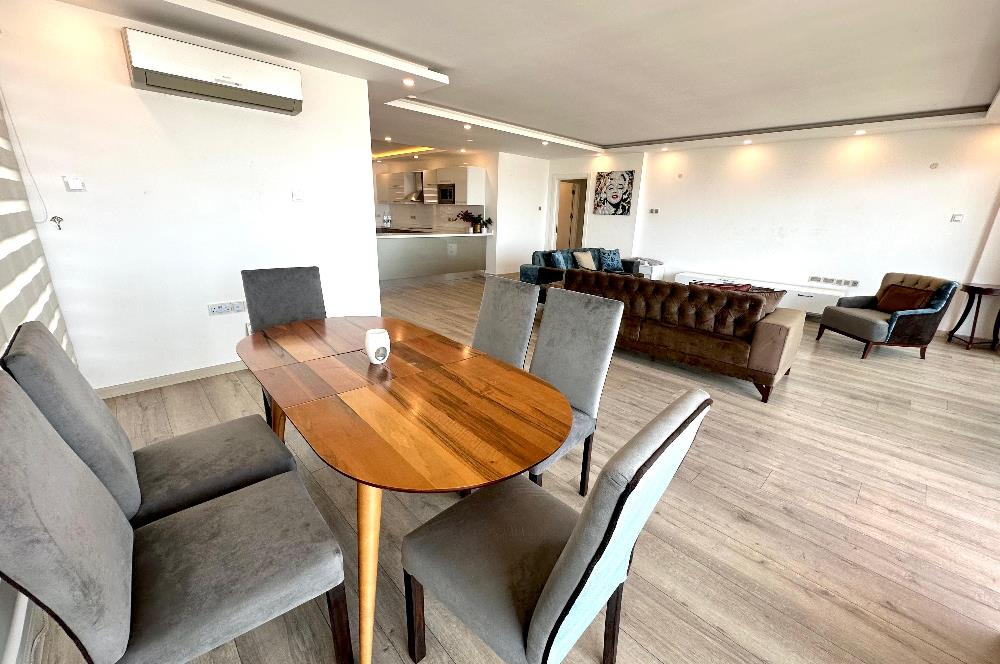 Akacan Elegance Sitesi Full Deniz ve Havuz Manzaralı 3+1 Lüks Eşyalı Kiralık Köşe Daire