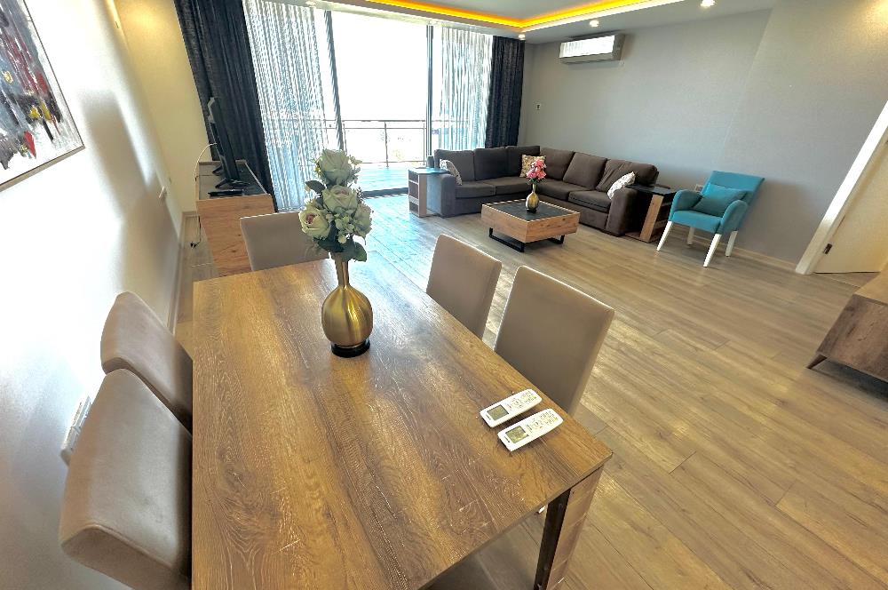 Akacan Elegance Sitesi Full Deniz ve Havuz Manzaralı 3+1 Lüks Eşyalı Kiralık Daire