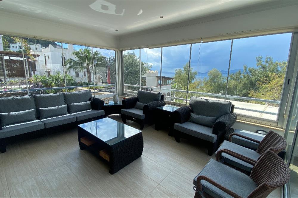 Bodrum Kumbahçe Manzaralı Mobilyalı Yıllık Kiralık Daire
