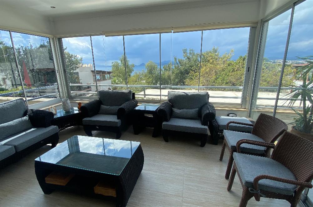 Bodrum Kumbahçe Manzaralı Mobilyalı Yıllık Kiralık Daire