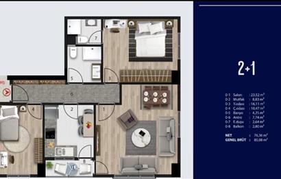 Kadıköy Merdivenköy'de Tapu Masrafsız Satılık 2+ 1 