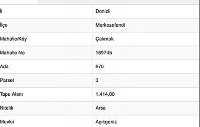 Çakmak Göveçlik Bölgesi 5 Kat imarlı Satılık Arsa