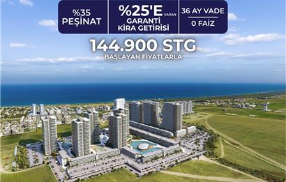 Kıbrıs İskele'nin En İyi Projesi Grand Sapphire Blu'da Ödeme Planlı Satılık Fırsat Stüdyo Daire