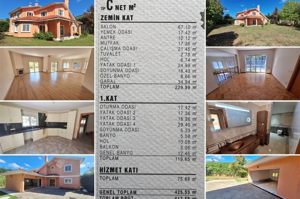 ZEKERİYAKÖY'DE DOĞANIN İÇİNDE ULTRA GENİŞ KİRALIK MÜSTAKİL VİLLA