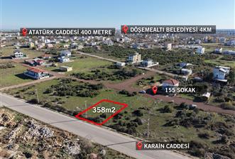 DÖŞEMEALTI YENİKÖY 358m2 TİCARİ+KONUT İMARLI SATILIK ARSA - 10 - 30509