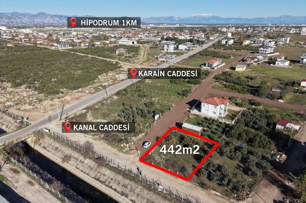 DÖŞEMALTI YENİKÖY 442m2 KONUT İMARLI SATILIK ARSA