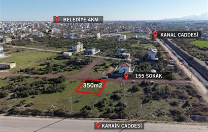 DÖŞEMEALTI YENİKÖY 350m2 KONUT İMARLI SATILIK ARSA