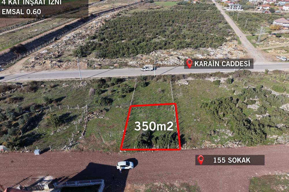 DÖŞEMEALTI YENİKÖY 350m2 KONUT İMARLI SATILIK ARSA