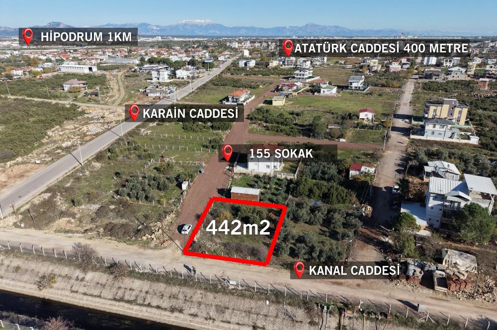 DÖŞEMALTI YENİKÖY 442m2 KONUT İMARLI SATILIK ARSA